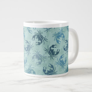 Tiedye-Muster von Krabben Jumbo-Tasse