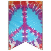 tiedye Partyflaggenfahne Friedenszeichen Wimpelkette (Erste Fahne)