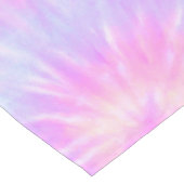Tiedye Pastel Rainbow Spiral Hippie Gefärbte Krawa Kurzer Tischläufer (Ecke)