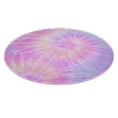 Tiedye Pastel Rainbow Spiral Hippie Gefärbte Krawa Schneidebrett (Ecke)