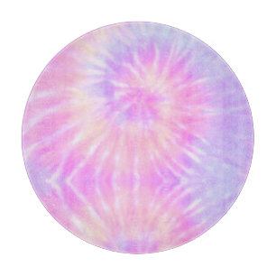Tiedye Pastel Rainbow Spiral Hippie Gefärbte Krawa Schneidebrett