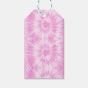 Tiedye Pink Spiral Hippie Gefärbte Krawatte Geschenkanhänger