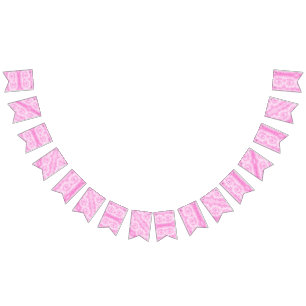 Tiedye Pink Spiral Hippie Gefärbte Krawatte Wimpelkette