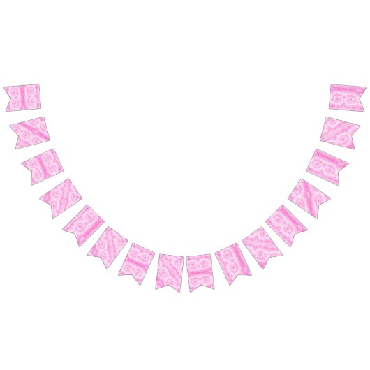 Tiedye Pink Spiral Hippie Gefärbte Krawatte Wimpelkette (Alle)