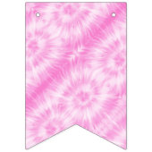 Tiedye Pink Spiral Hippie Gefärbte Krawatte Wimpelkette (Zweite Fahne)