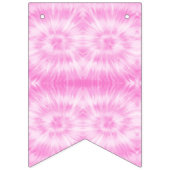 Tiedye Pink Spiral Hippie Gefärbte Krawatte Wimpelkette (Erste Fahne)