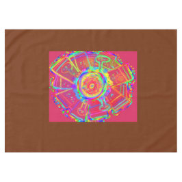 Tiedye-Rad-Ventilator-Blumen-Tischdecke Tischdecke