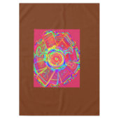 Tiedye-Rad-Ventilator-Blumen-Tischdecke Tischdecke (Vorderseite)