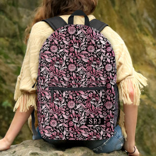 Tiedye Retro Rosa Blumen Muster Benutzerdefinierte Bedruckter Rucksack