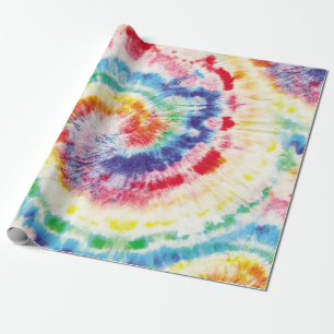 Tiedye-Spirale. Nahtloses Tiedye-Muster. Stoff Mu Geschenkpapier