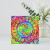 Tiedye Target Einladung (Stehend Vorderseite)