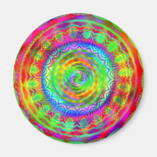 Tiedye Target Magnet