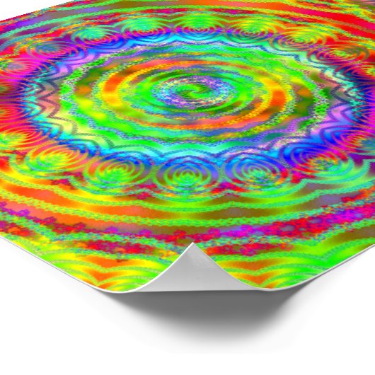 Tiedye Target Poster (Ecke)