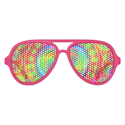 Tiedye Target Sonnenbrille (Vorderseite)