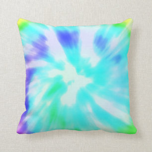Tiedye-Wasserfarben-Pastell-Hipster-Ikat-Muster Kissen