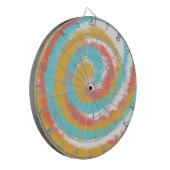 Tiedye-Wirbel-Regenbogen Dartscheibe (Vorderseite Links)