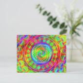 Tiedye Ziel Postkarte (Stehend Vorderseite)