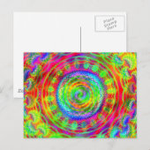 Tiedye Ziel Postkarte (Vorne/Hinten)