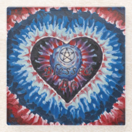 TieDyeHeart Glasuntersetzer