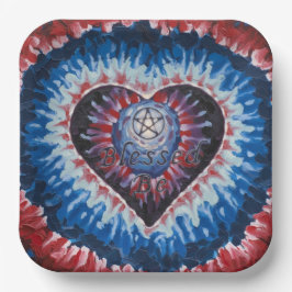 TieDyeHeart Pappteller