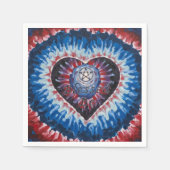 TieDyeHeart Serviette (Vorderseite)