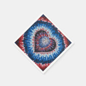 TieDyeHeart Serviette (Ecke)