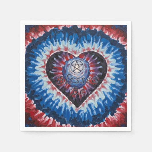 TieDyeHerz Serviette (Vorderseite)