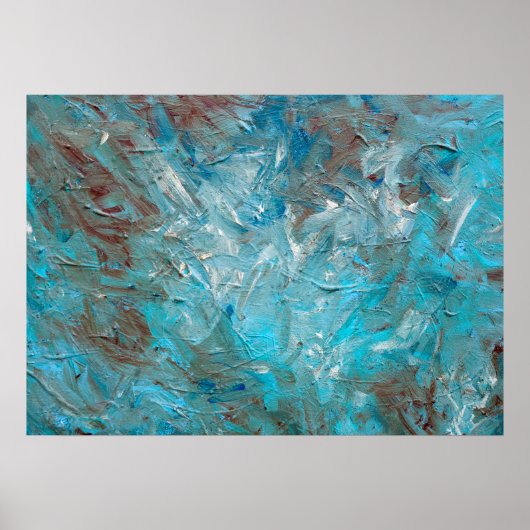 Tief Aquamarin Poster (Vorne)