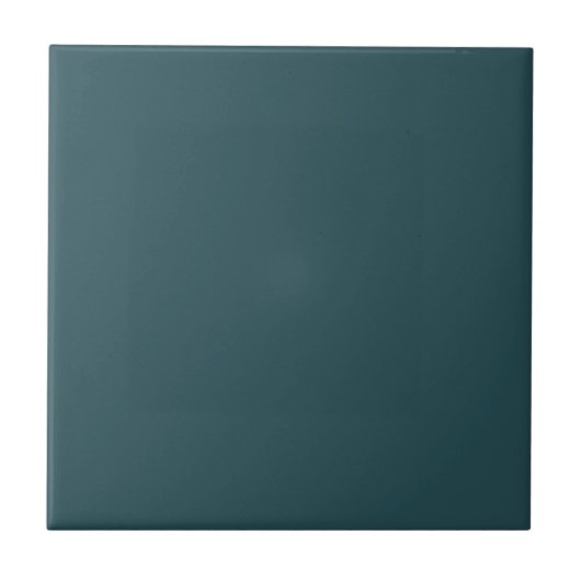 Tief Aquamarine Solid Color Fliese (Vorderseite)