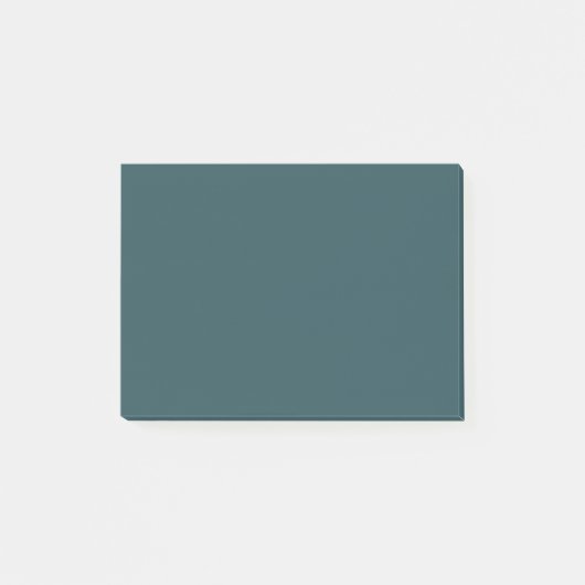 Tief Aquamarine Solid Color Post-it Klebezettel (Vorderseite)