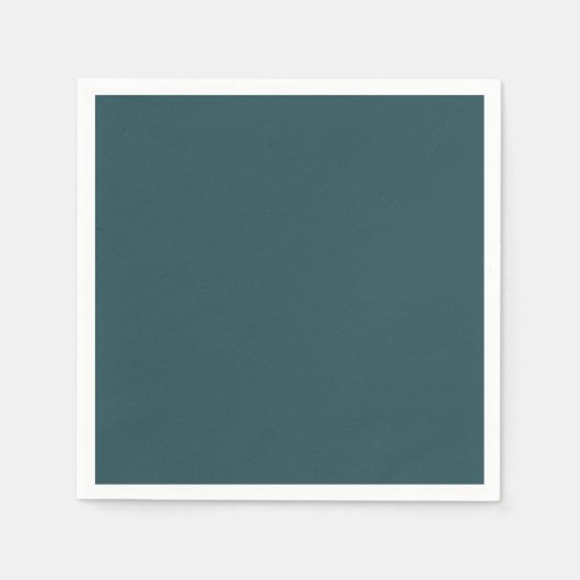Tief Aquamarine Solid Color Serviette (Vorderseite)