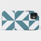 Tief Aquamarines Green Geometric Deko Cube Pattern Case-Mate iPhone Hülle (Rückseite (Horizontal))