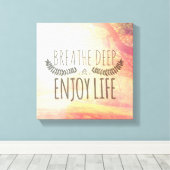 Tief atmen leinwanddruck (Insitu (Holzboden))