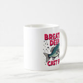 Tief atmen, weit werfen kaffeetasse (VorderseiteRechts)
