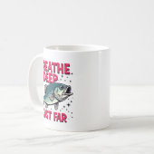 Tief atmen, weit werfen kaffeetasse (Vorderseite Links)