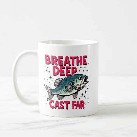 Tief atmen, weit werfen kaffeetasse (Links)