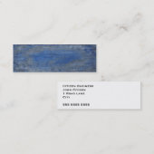 Tief blaue Barsche Textur Mini Visitenkarte (Vorne/Hinten)