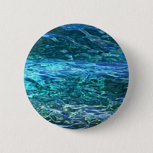 Tief blaue Gewässer Button (Vorderseite)