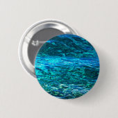Tief blaue Gewässer Button (Vorne & Hinten)