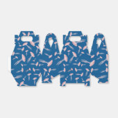 Tief blaue Meeresquallen-Muster Geschenkschachtel (Ungefaltet)