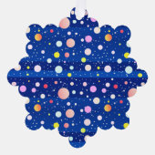 Tief blaue mehrfarbige Urlaubspunkte Ornament Karte (Vorderseite)