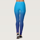 Tief blaue Textur Leggings (Rückseite)