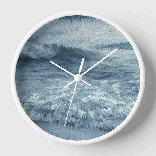 Tief blauer Nordstrand mit abstürzenden Wellen Uhr (Vorderseite)