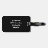 Tief blauer Unterwasser Gepunkteter See Ray Fish Gepäckanhänger (Rückseite horizontal)