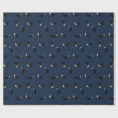 Tief blauer Unterwasser Gepunkteter See Ray Fish Geschenkpapier (Flach)