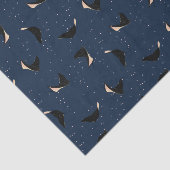 Tief blauer Unterwasser Gepunkteter See Ray Fish Seidenpapier (Ausschnitt)