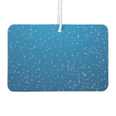 Tief blaues Wasser und winzige Blasen Autolufterfrischer (Rückseite)