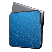 Tief blaues Wasser und winzige Blasen Laptopschutzhülle (Vorderseite Links)