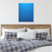 Tief blaues Wasser und winzige Blasen Leinwanddruck (Insitu (Schlafzimmer))