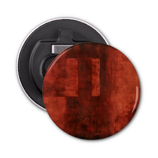 Tief-Crimson-Malerei mit geometrischen Formen Flaschenöffner (Vorderseite)